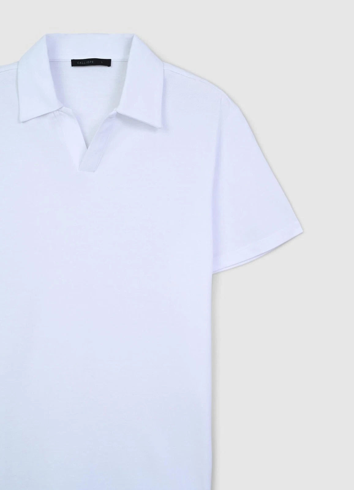 Polo bianca Calliope – stile minimal basic elegante