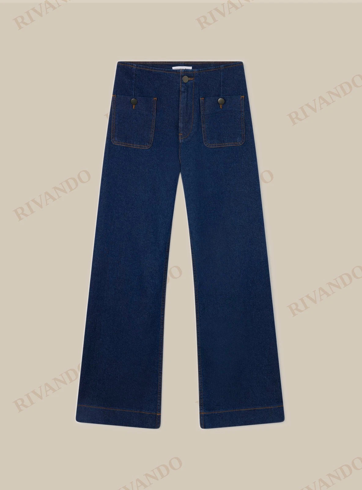 Jeans wide leg blu denim scuro donna con tasche - Terranova - immagine 6