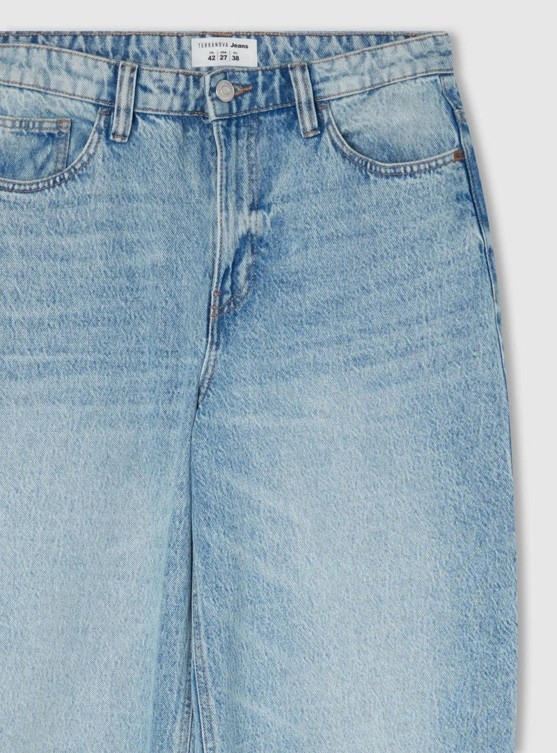 Jeans balloon blu denim chiaro donna - Terranova - immagine 6