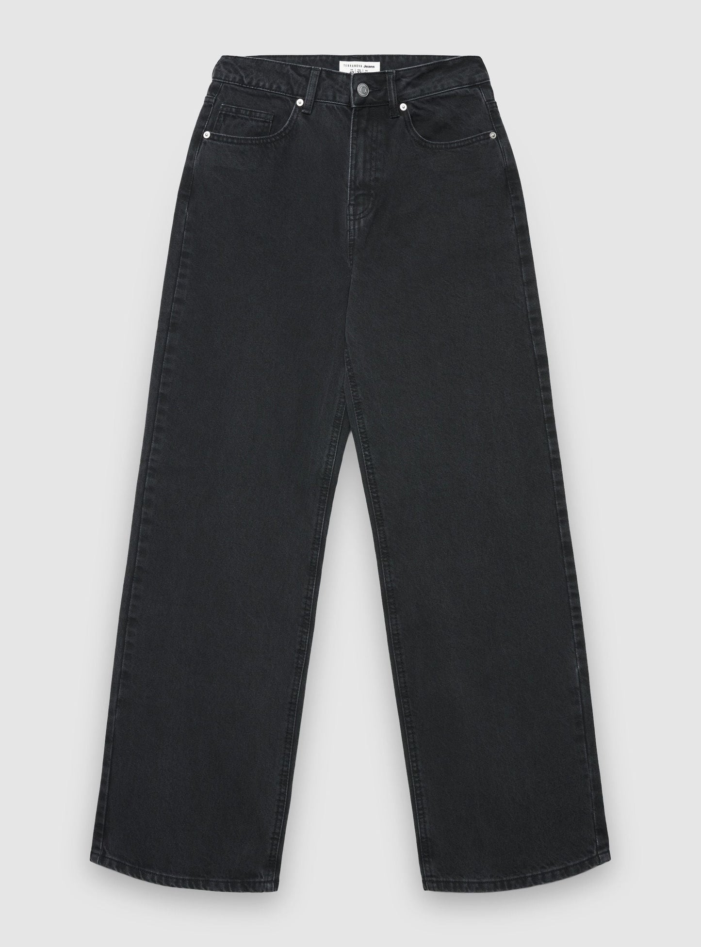 Jeans wide leg - Nero denim