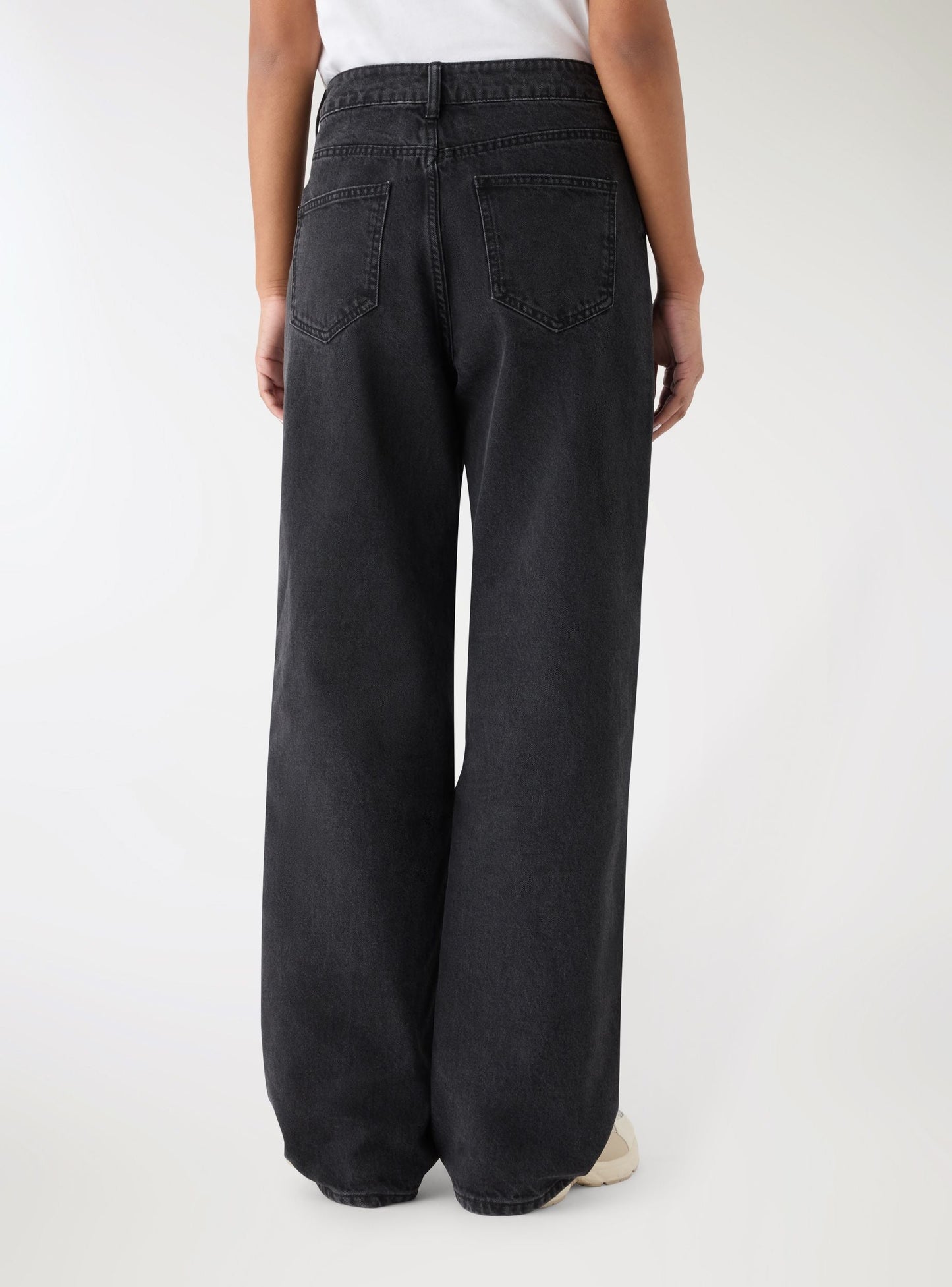 Jeans wide leg - Nero denim