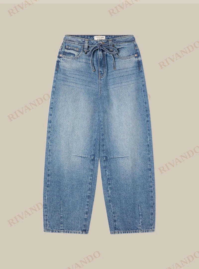 Jeans balloon con cintura