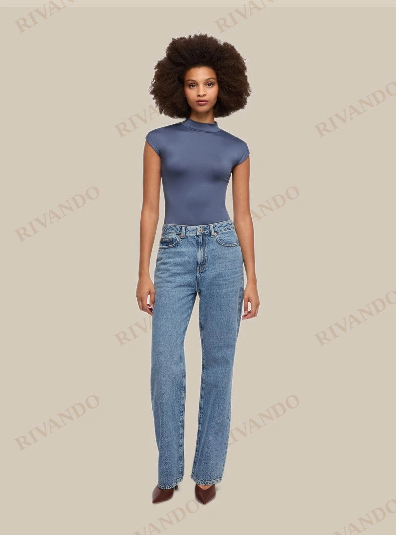Jeans straight - Blu denim medio