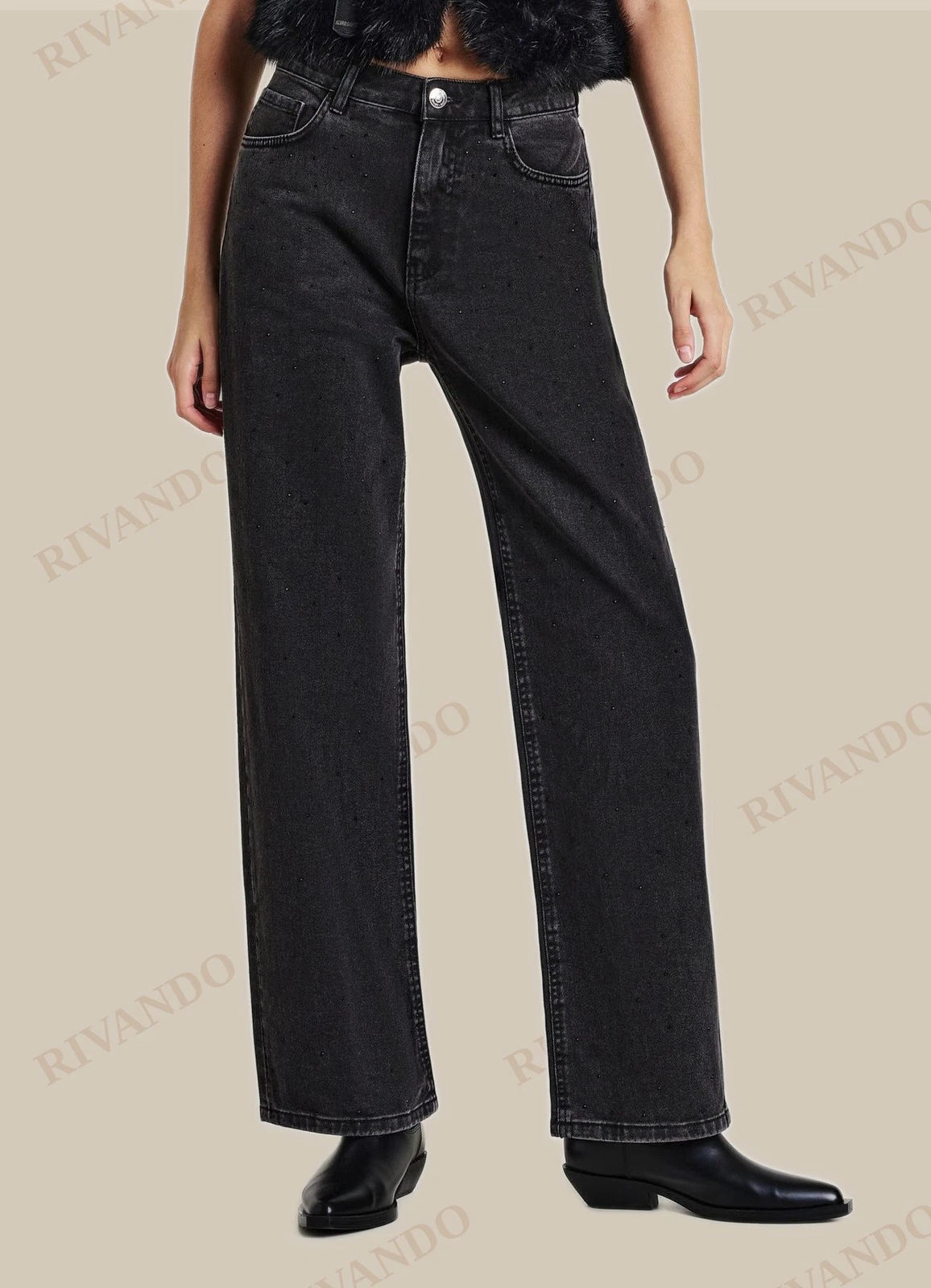 Jeans con strass