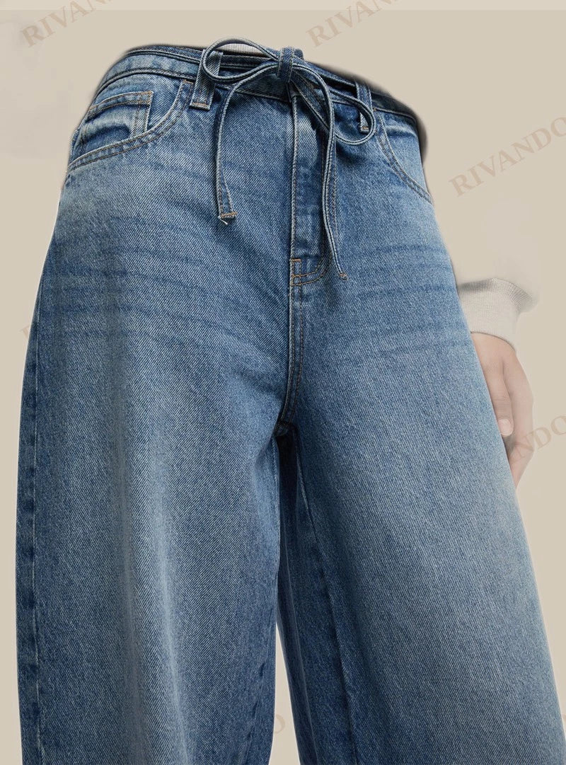 Jeans balloon con cintura
