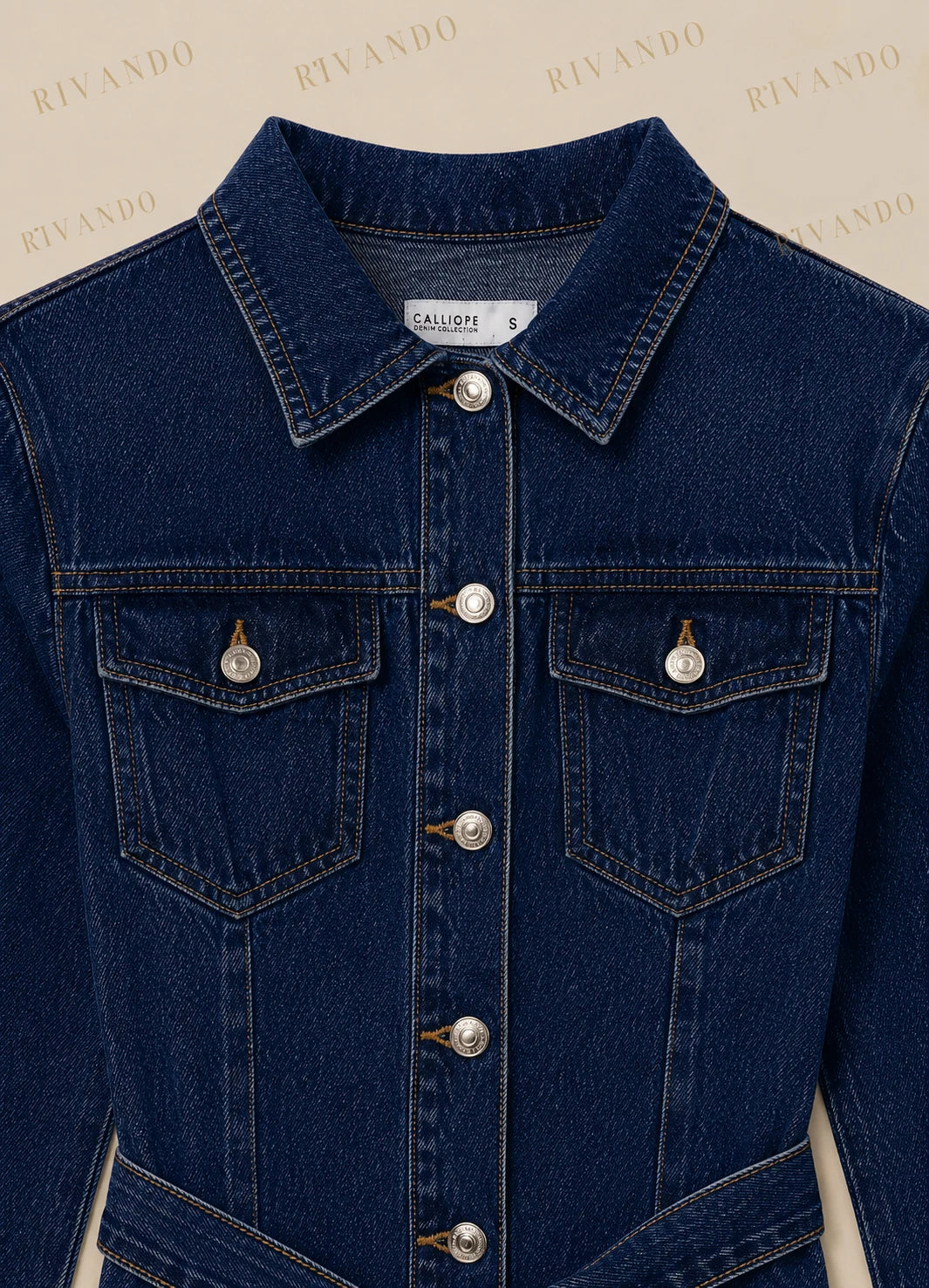 Vestito di Jeans Calliope con Cintura