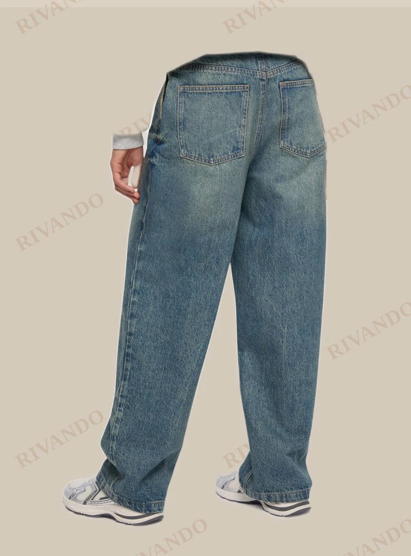 Baggy Jeans Blue Denim Medio