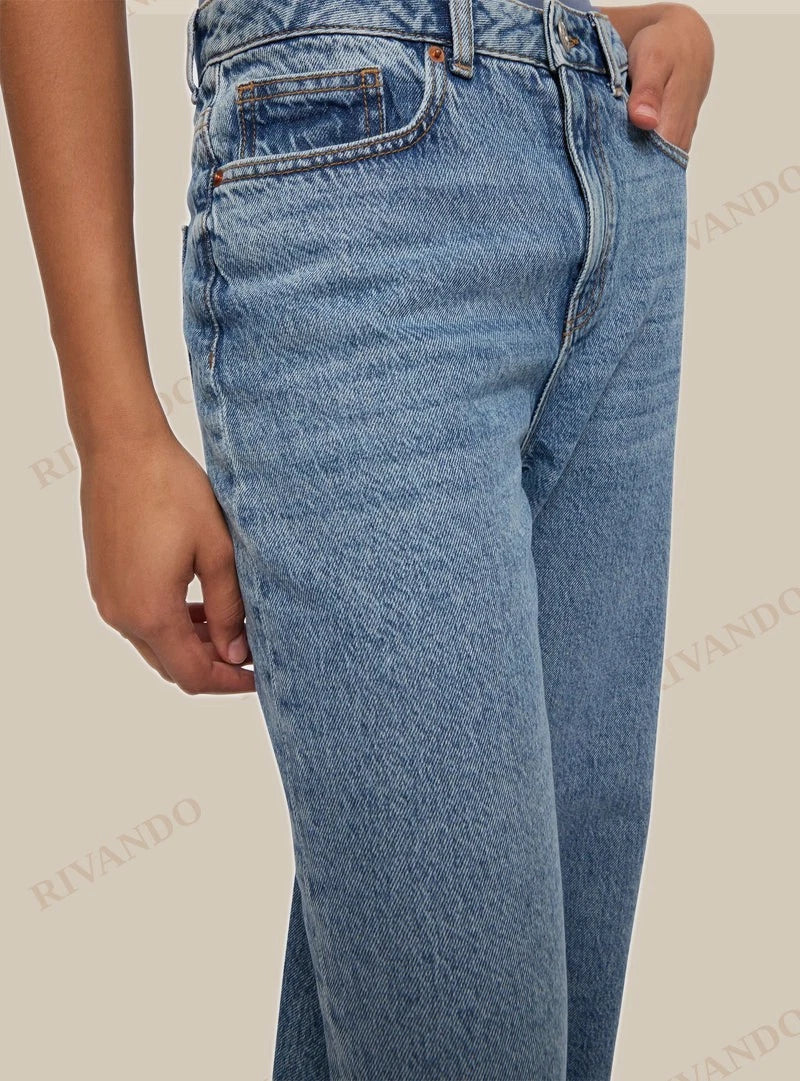 Jeans straight - Blu denim medio